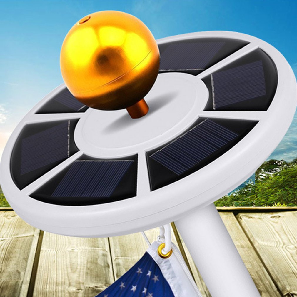 111-LEDs Solar Powered Energy Flag Pole Lamp Waterproof Outdoor Garden Light Solar LED Light For Roadside Courtyard Camping