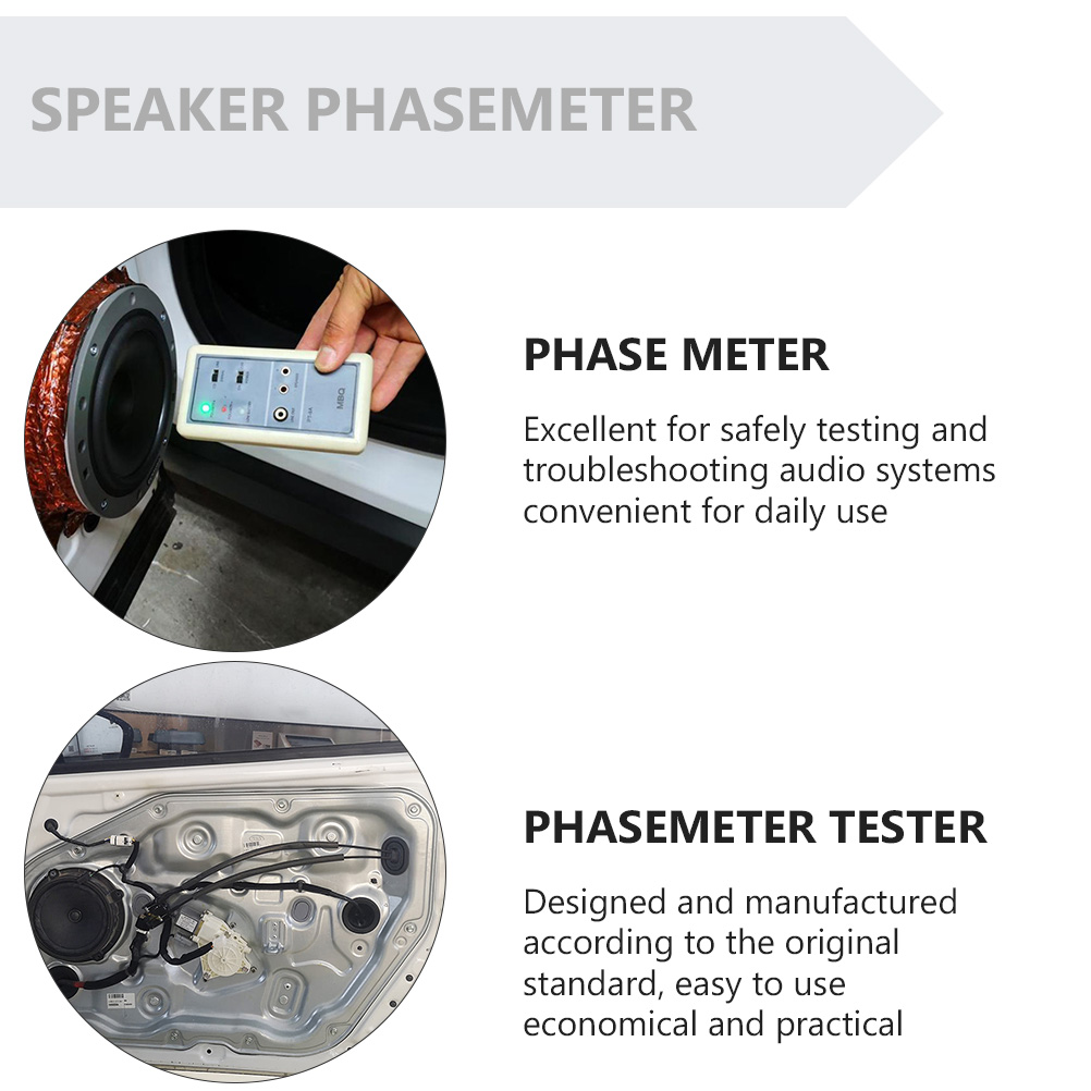 Auto Hoorn Tester Auto Audio Luidspreker Hoorn Tester Fase Meter Audio Polariteit Tester