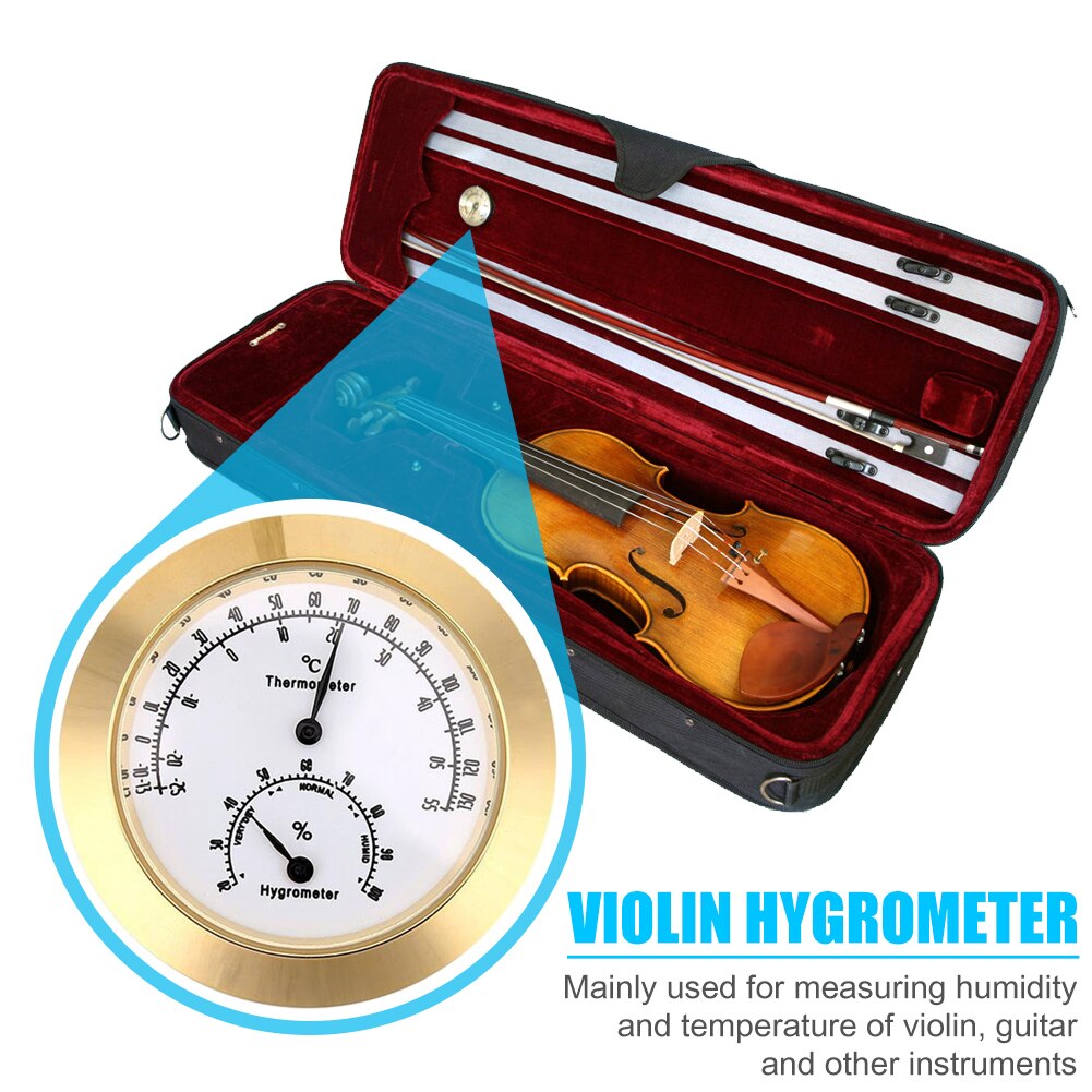 Mini Thermometer Voor Viool Gitaar Case Vochtigheid Vocht Meter Instrument Tool Snaarinstrumenten Accessoires