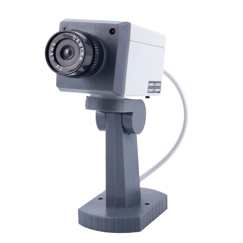 Di SICUREZZA fittizia LED FOTOCAMERA Girevole Motion Activated Luce-Potenza Della Batteria A Casa Falso