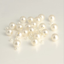 4mm-18mm straight holes white ivory round imitation plastic pearl accessories Beads & Jewelry Making