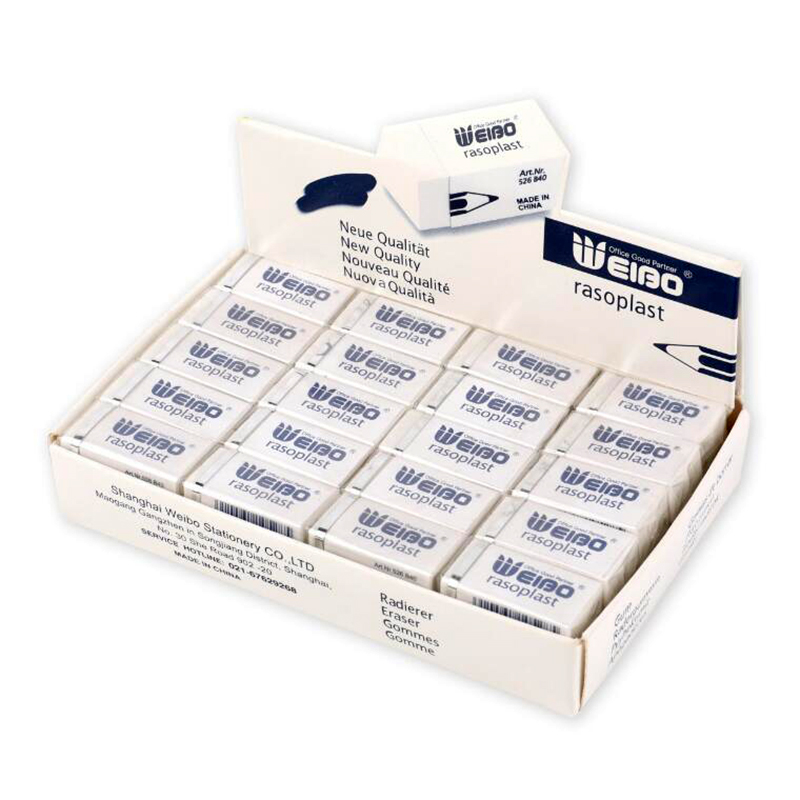 3 Sizes Rubber Eraser For School Stationery Store Pencil Eraser School Supplies 20/30/40pcs/box