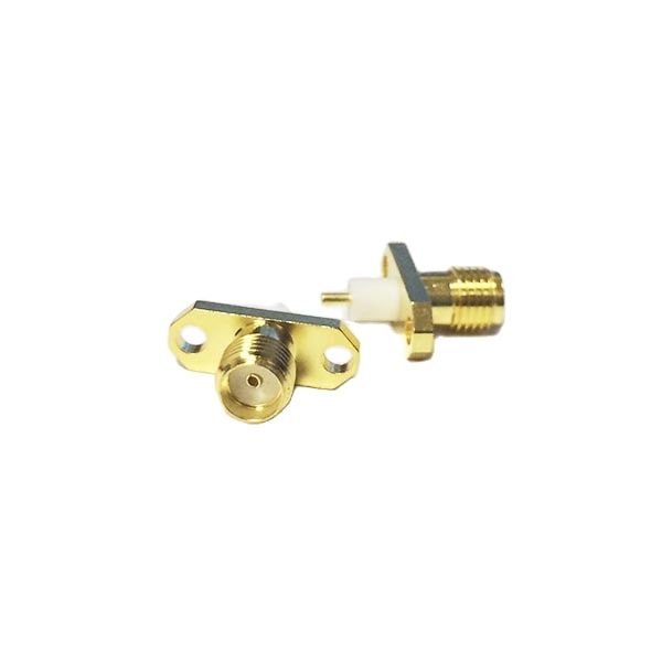 1Pc Sma Vrouwelijke Jack Rf Coax Modem Converter Connector Panel Mount Soldeer Bericht Rechte Isolator Lange 4Mm Verguld