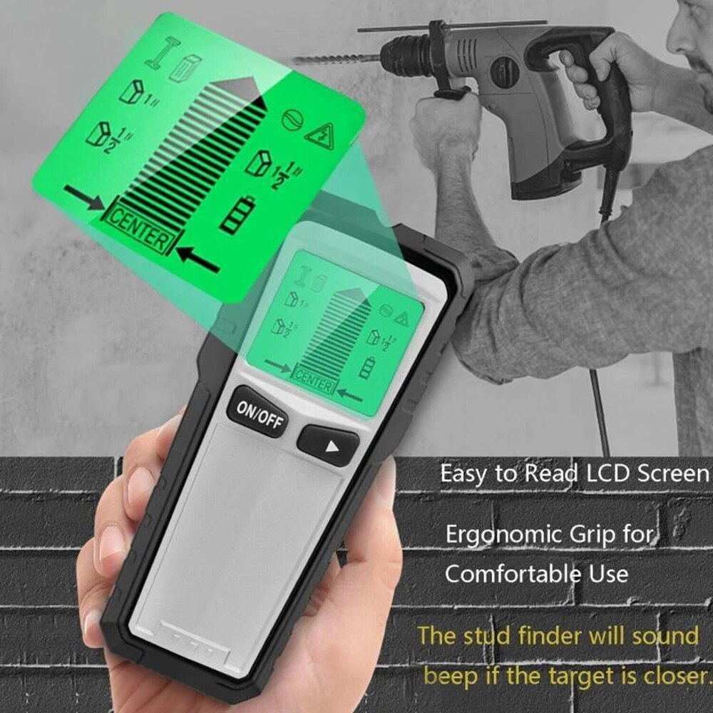 Stud finder vægscanner 5 in 1 multifunktion elektronisk vægdetektor smart stud søm søger sensor locator metaldetektor