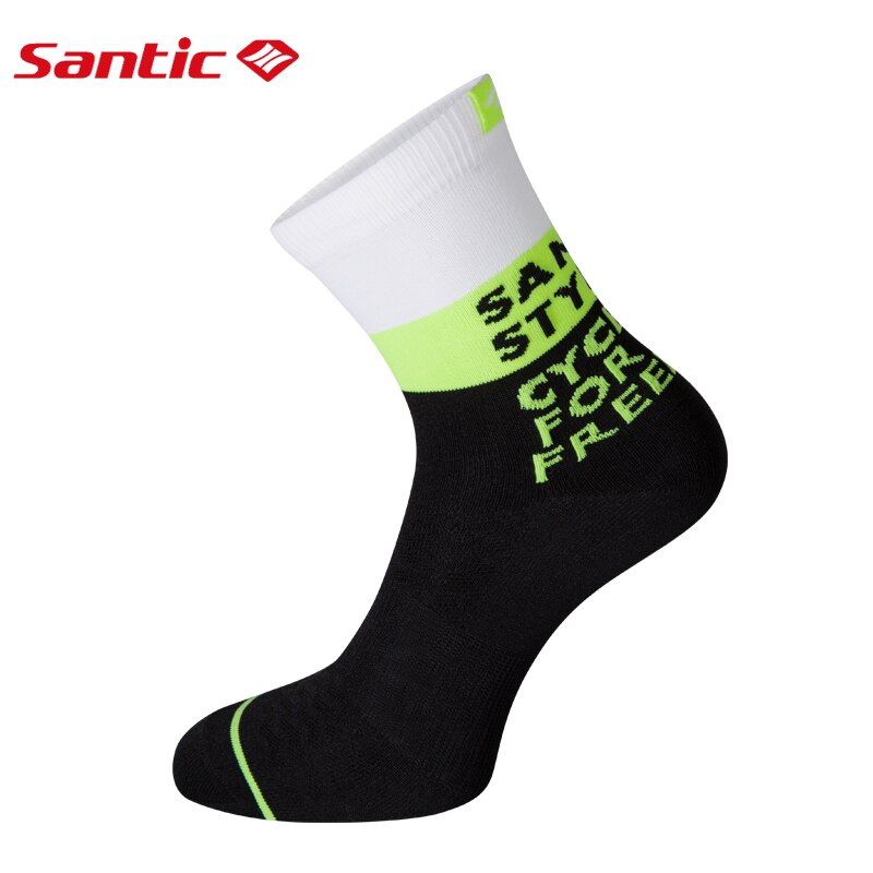 Santic skarpety rowerowe mężczyźni kobiety skarpety rowerowe oddychające anty-pot Outdoor Sports Ciclismo kolory jeden rozmiar 6C09054: 9C09098V