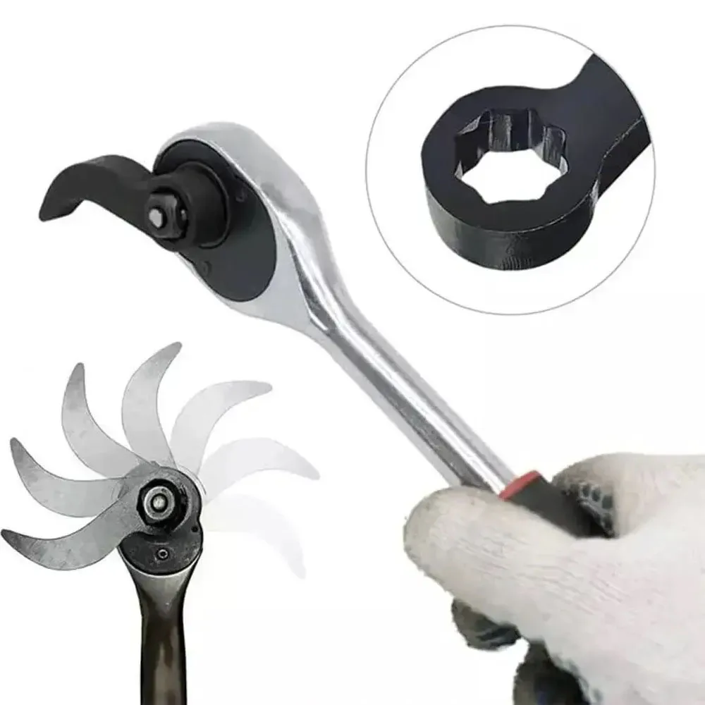 Herramienta novedosa, cabezal adaptador de palanca, trinquete de accionamiento de 1/2 pulgadas o llave de extremo abierto, adecuada para su caja de herramientas, herramientas de bricolaje, eliminación de eje