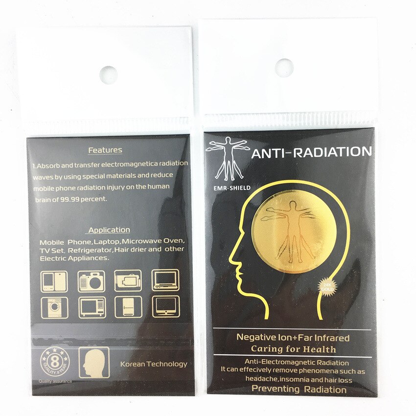 Anti Radiation Protector Shield EMF Protection Cell Phone Sticker EMR Blocker: Round 24K