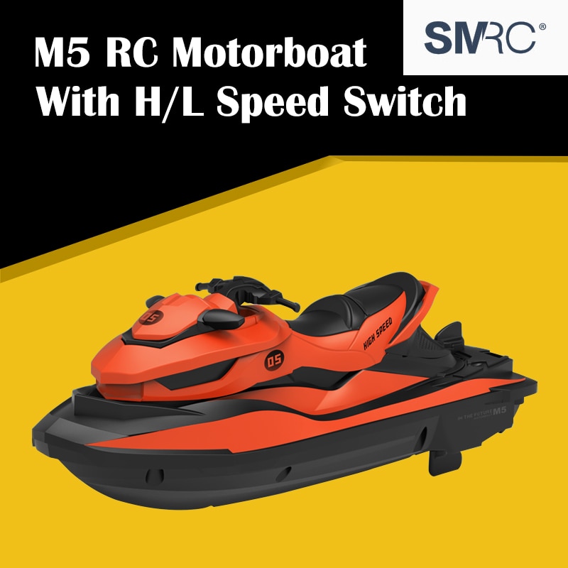 Buena venta y logopeda M5 2,4G RC Barco de doble Motor RTR Mini Control remoto barco de Motor de los niños de interior al aire libre de agua Juguetes