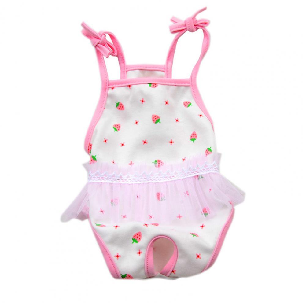 Pet Sanitary Pants Cozy Health Care Pet Sanitary Pants Elastic Pet Short Pants: Pink / M