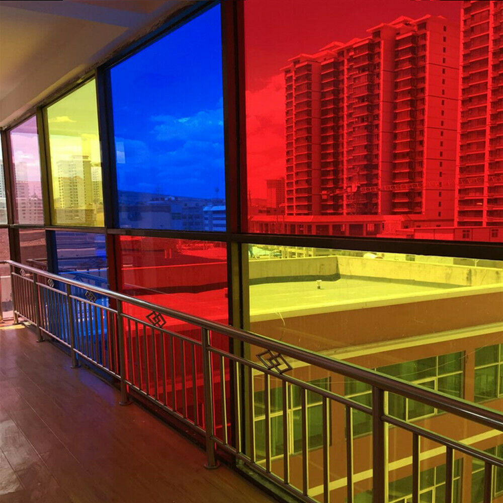 45cm x 200cm (18 " x79 ") spejlisolering solfarvet vinduesfilm klistermærker uv-reflekterende envejs privatlivsdekoration til glas