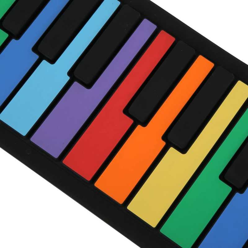 Piano Flexible enrolladas de varios colores para principiantes estudiantes avanzados para niños