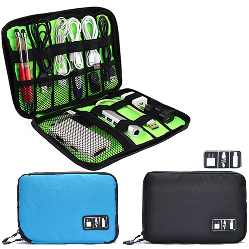 USB-Kabel Aufbewahrung tasche elektronisches Zubehör Veranstalter tragbare USB-Datenkabel Ladestecker Reise wasserdicht Gerät Organizer