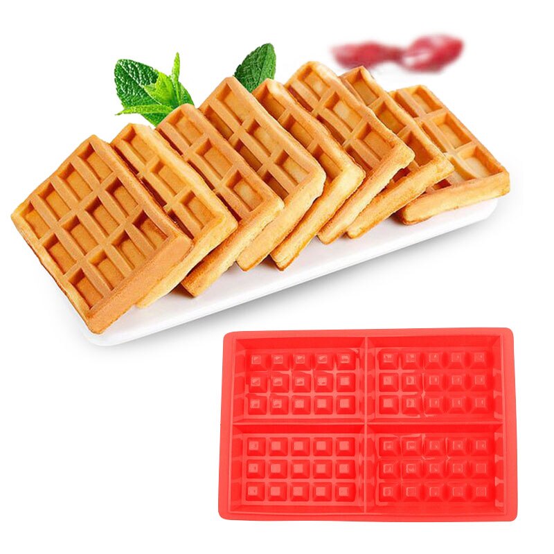 Wafelijzer Oven Wafels Mold Lade Siliconen Mould Pan Cookies Cakevorm Bakvormen Diy Craft Donuts Maker Keuken Accessoires