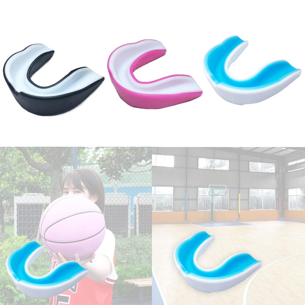 Gum Shield Mouth Guard EVA Teeth Protector Kids Youth Mouthguard Tooth Brace Protection for Basketball Rugby Boxing Karate