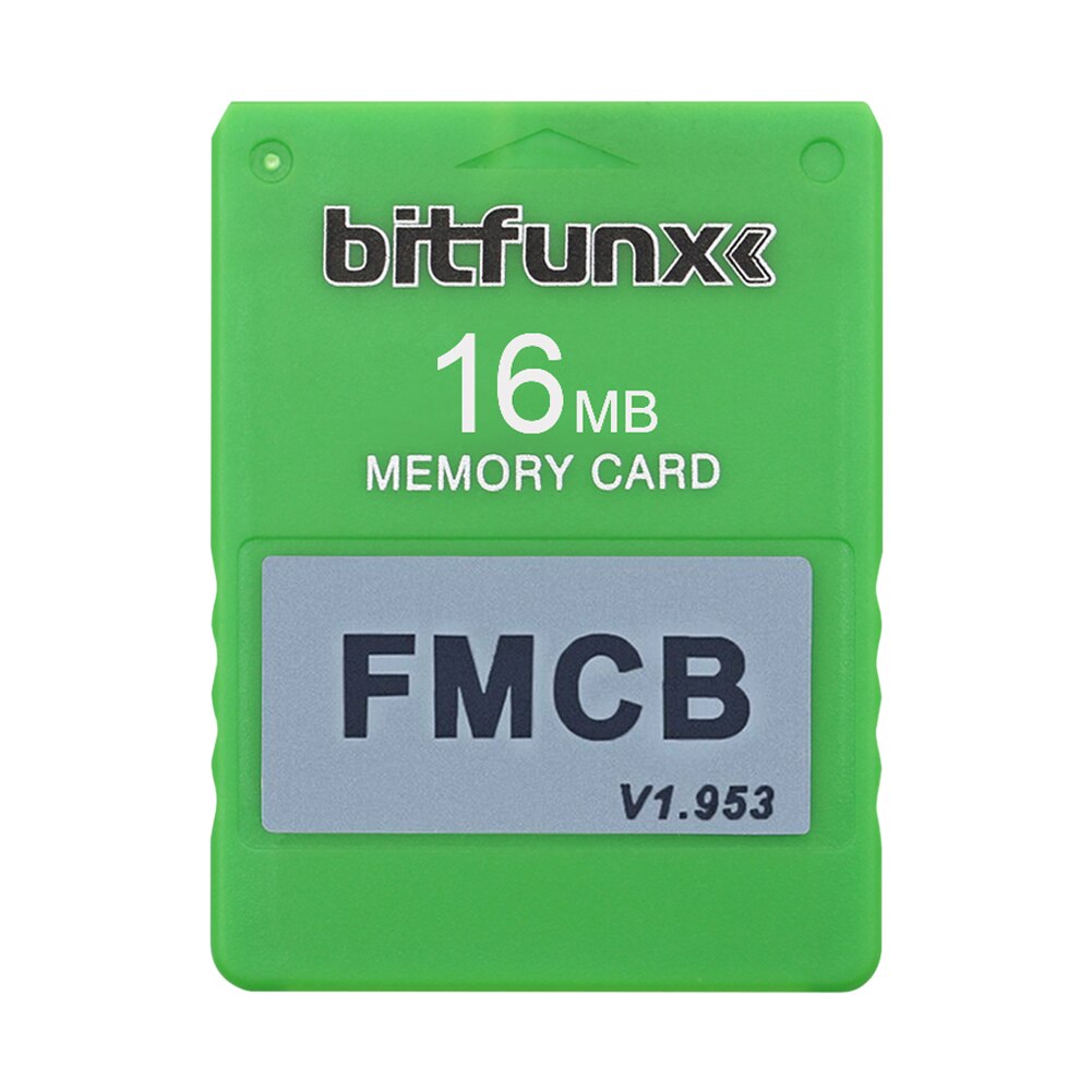 Bitfunx FMCB Free McBoot Card v1.953 for Sony PS2 Playstation2 8MB/16MB/32MB/64MB Memory Card OPL MC Boot: Green