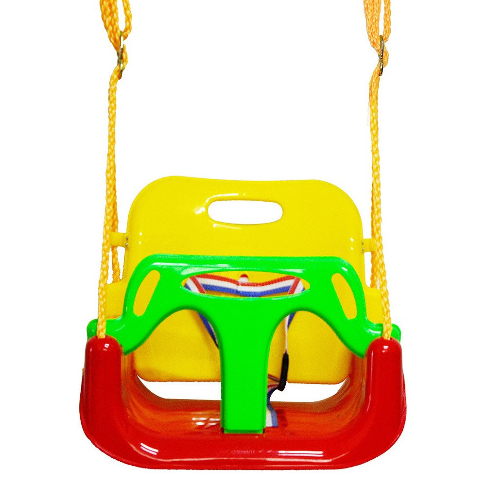 3 in 1 Multifunctional Baby Swing Basket Outdoor Swing Hanging Toy for Child: Red