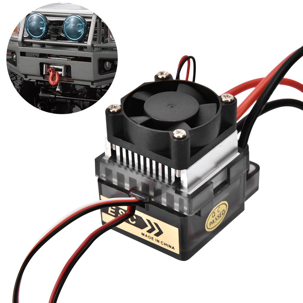 Alto Voltaje 6-16,8 V 320A controlador de velocidad ESC cepillado impermeable ventilador eléctrico cepillado Motor ESC para RC camión Buggy barco