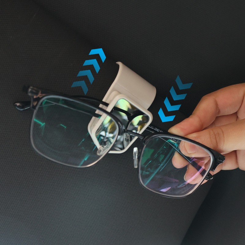 Soporte Universal para gafas de sol de coche, Clip para colgar, almacenamiento Interior, tarjeteros, parasol automático, accesorios de decoración para gafas