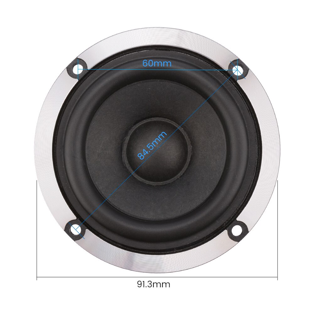 AIYIMA-altavoz de 3 pulgadas de rango medio para coche, altavoz de sonido de 4, 8 Ohm, 15W, cono de papel de lana, altavoz de neodimio de aluminio, 2 uds.