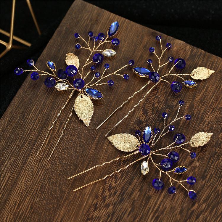 Peigne à cheveux Vintage en strass bleu, accessoires pour cheveux de mariage, pince à cheveux de mariée, bijoux diadème de mariée, ornement de cheveux,: Rouge