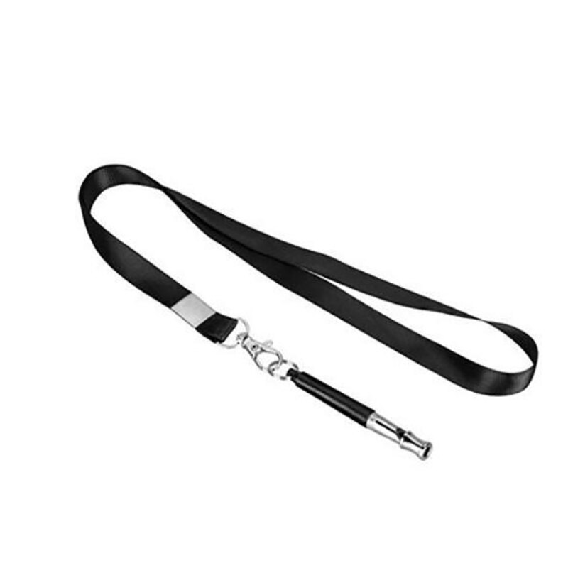 Dog Training Whistle Adjustable Whistle Supersonic Sound Repeller Pitch Stop Barking Quiet Black Whistle Tool Pet Supplies