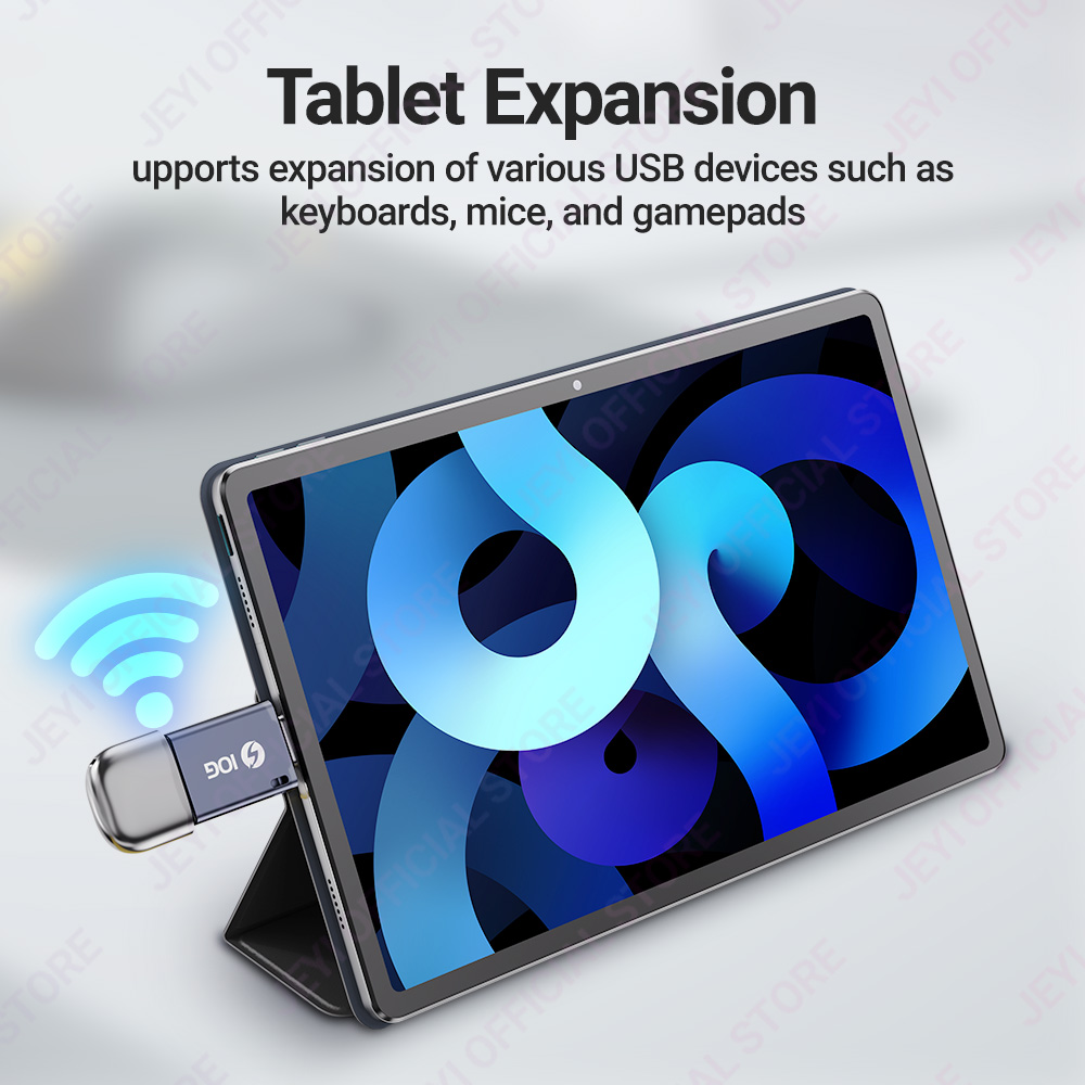 JEYI USB 3.2 to Type C OTG 10G Adapter, 36W Fast Charge Type C to USB 3.2 Converter, Male C to C 40Gbps Support Thunderbolt 3