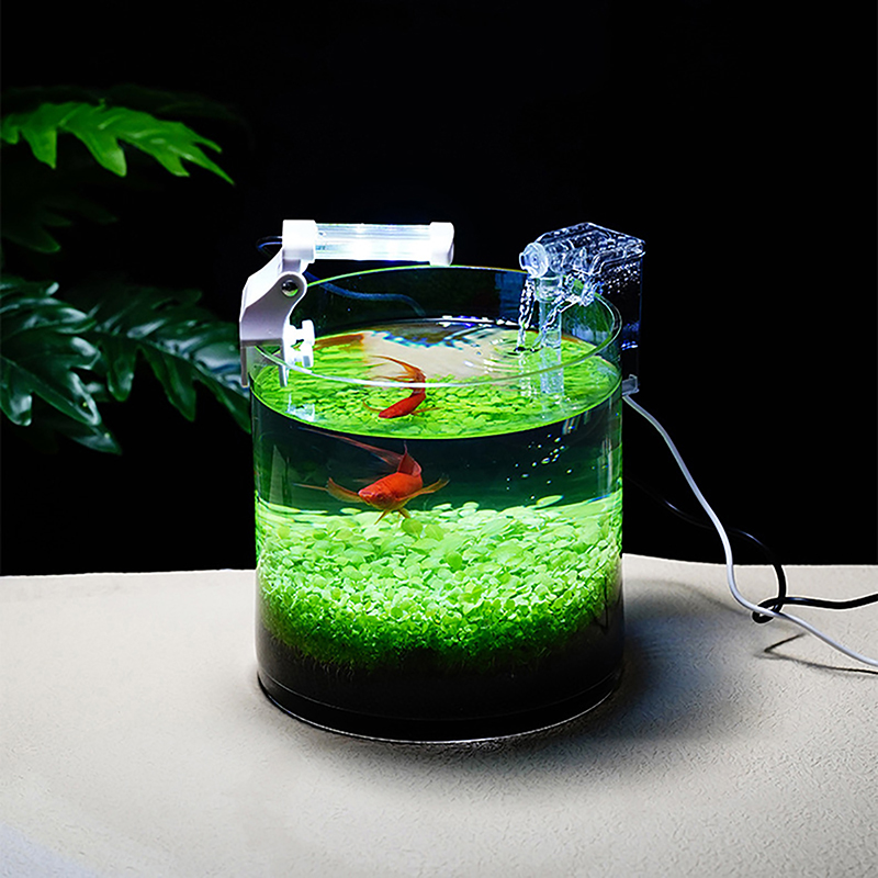 Filtre suspendu externe pour Aquarium, Mini filtre, Interface d'alimentation pour Aquarium, débit 2.5W 250H/L pour Aquarium inférieur à 30CM