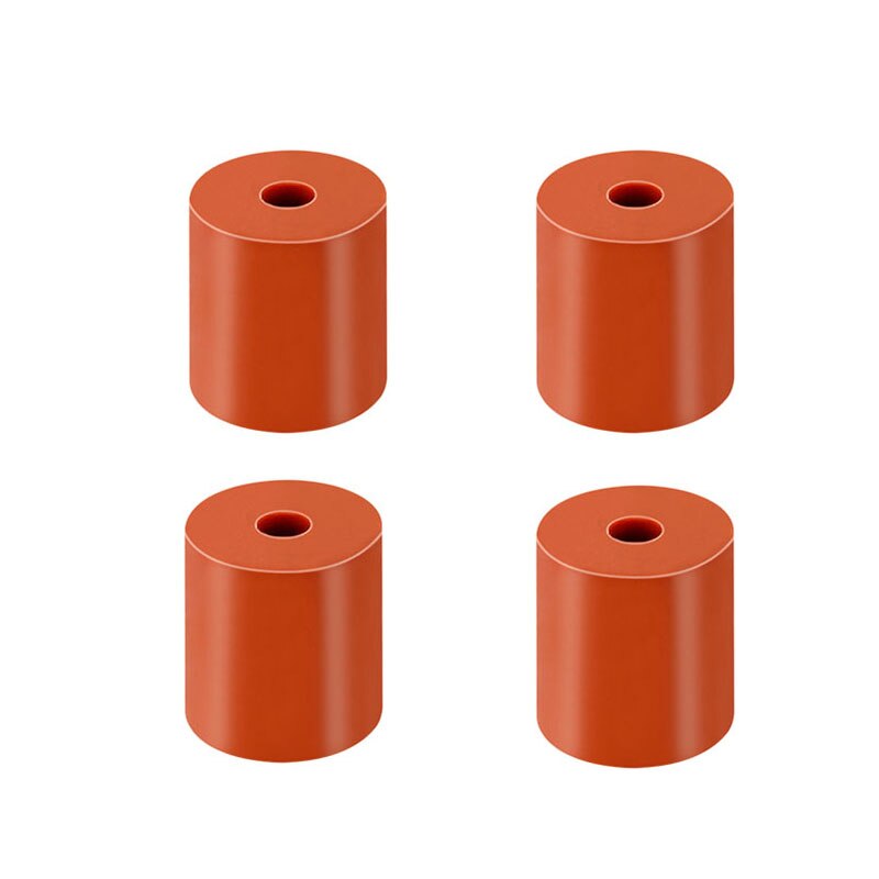3D Printer High Temperature Silicone Solid Spacer Bed Leveling Column For CR-10 CR10S Ender-3 PRO MK3 Prusa I3 Printer Parts: 4pcs orange 18mm