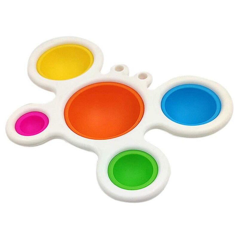 Semplice fossetta Fidget Toy modello granchio giocattoli sensoriali giocattoli antistress giocattoli a mano giocattolo da dentizione per bambini per età 6 mesi +