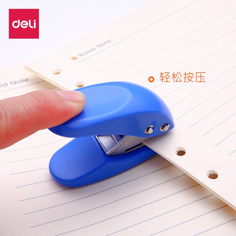 Deli 0111 Punch Machine Manual Mini Single Hole Punch Pressing Hole Punch Stationery Office Punch