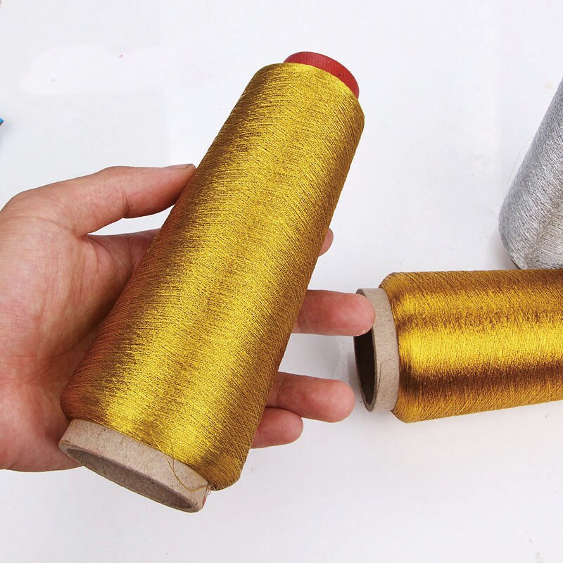 Gold/Silver Thread Computer Cross-stitch Thread Embroidery Threads Metallic Fine Wire Overlock Sewing Machine Textile Thread