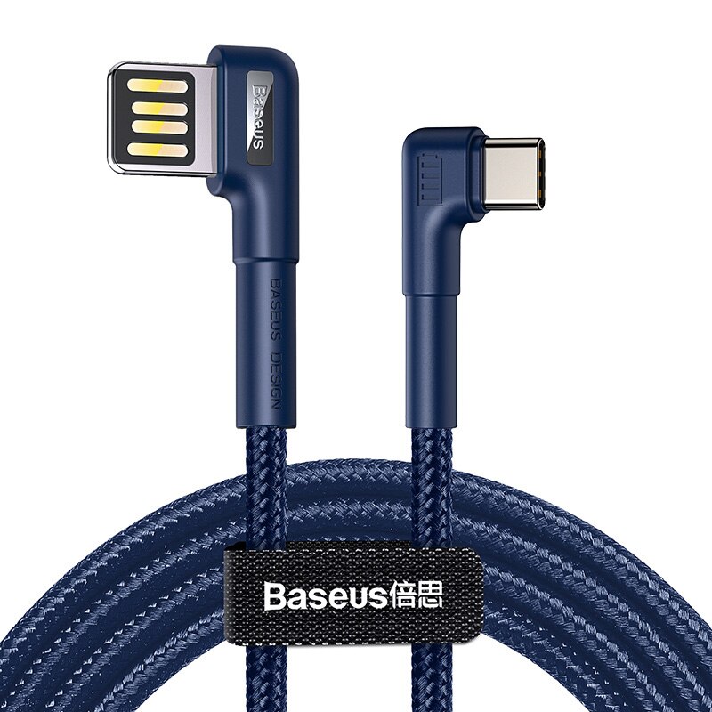 Baseus Usb Type C Kabel QC3.0 3A Snel Opladen Draad Voor Huawei Mate30 P30 Pro Xiaomi Oplader Draad USB-C Type -C Data Cord: Blue 2M