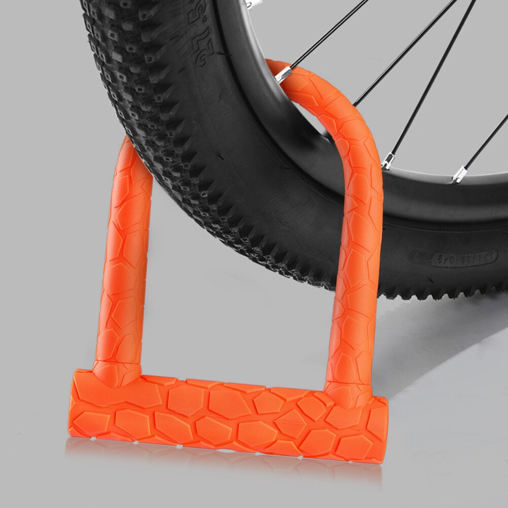 uniwersalny Góra MTB koło rowerowe blokada z 2 kluczami zabezpieczenie przed kradzieżą przenośne zabezpieczenie skuter motocyklowy U Zamek akcesoria rowerowe