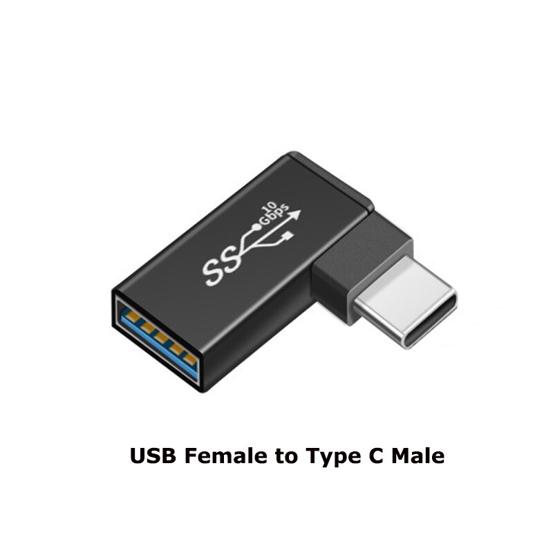 1pcs Micro usb3.0 90/180 Degree Right Angle USB 3.1 Type C Male To Female USBC female to female male to male Converter Adapter: NO.15