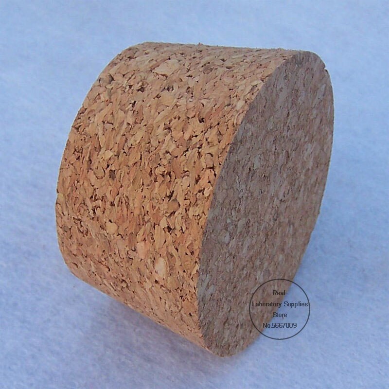 Bouchons de pot de thé en bois de bouchons de laboratoire de 63*53*35mm bouchons de bouteille de vin en verre pour l'école ou le bricolage de ménage