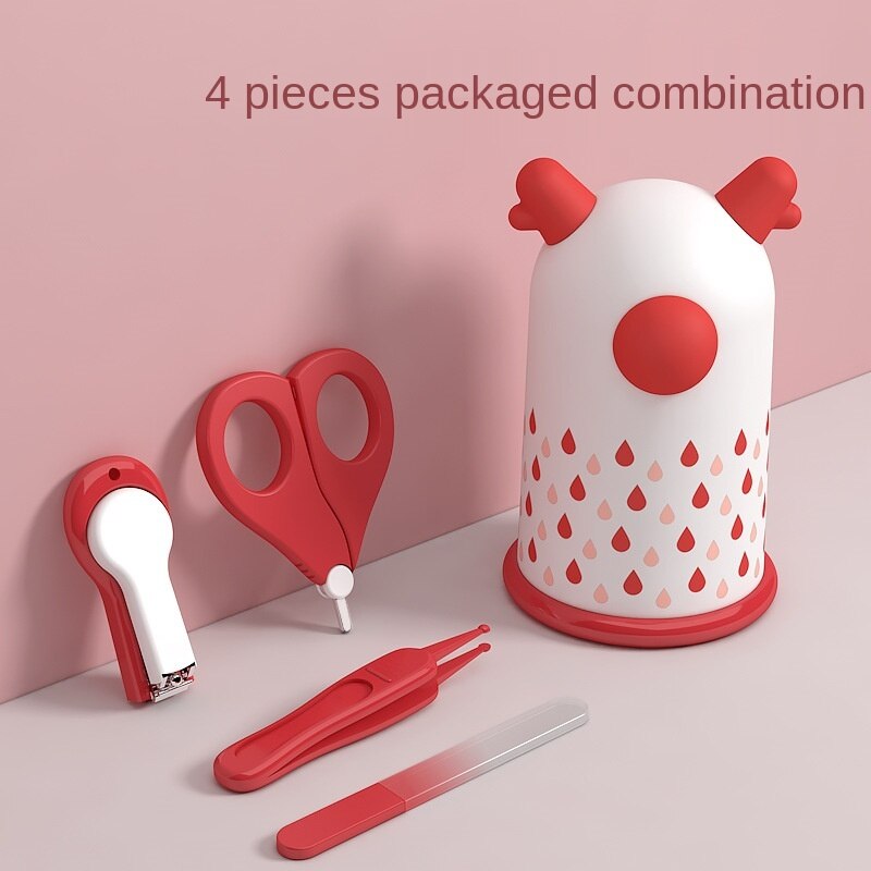 Baby Nagelknipper 4 Delige Set Leuke Cartoon Dier Baby Nagelknipper Kind Veiligheid Nagelknipper Babyverzorging SetLB416