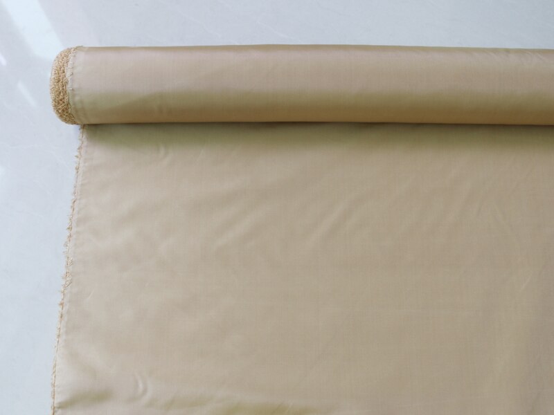 Vormige Zijden Trouwjurk Stof Garen Geverfd Taffeta Elegante Champagne 100*140Cm