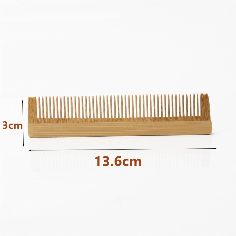 1Pcs Peach Wood Comb Flower Painted Anti-Static Natural Head Massage Comb Handmade Wooden Hair Comb Hair Styling Tools For: NO.15