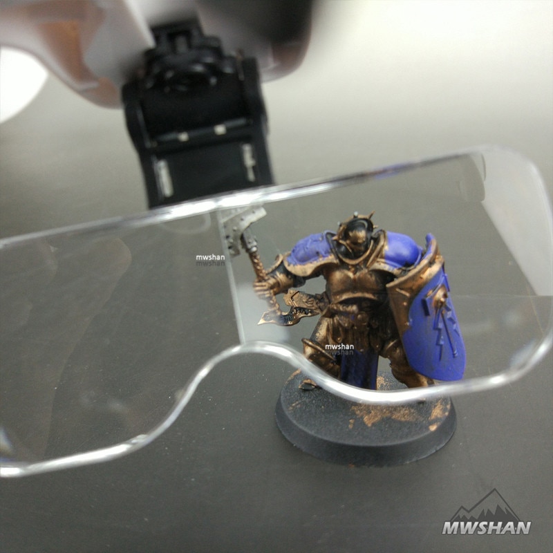 MWS Hobby Head-mounted magnifier w/Lamp Hobby Modeler Craft tools Modeling Accessory DIY