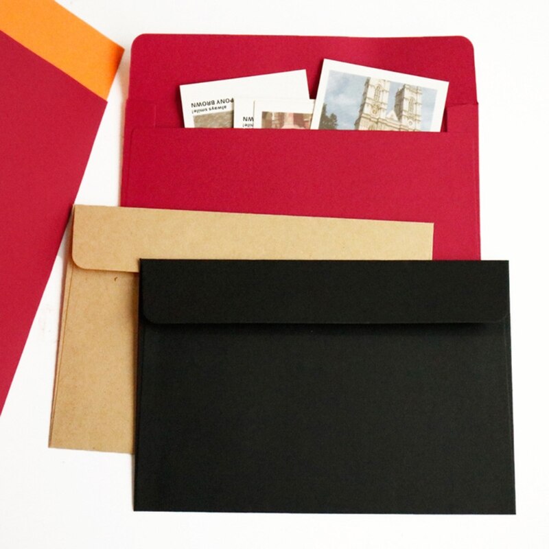 50pcs Vintage Large Envelopes Postcard Letter Stationery Greeting Card Envelope