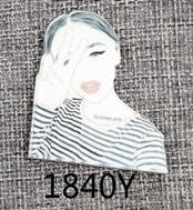 Acrylic costumes Badge Broche Brooch Accessory Scarf Pin Up Women Men Collar Tips Punk Jewelry XZ06: 1840