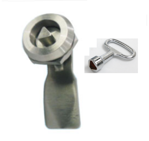 Stainless Steel Triangle Cam lock XJJ-MS705 Cabinet Locks Power Distribution Box switch Cabinet Equipment Control Cabinet Lock: Amber