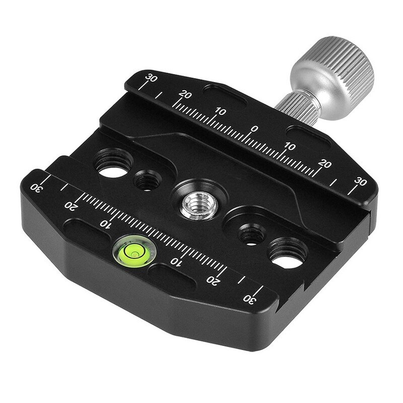Cl -70n schnellspann-qr-plattenklemme aus aluminiumlegierung, 3/8- zoll, mit 1/4-- zoll-adapter und wasserwaage für arca swiss benro: Default Title