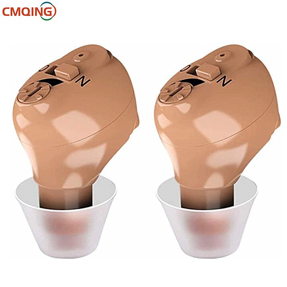 Invisible CIC Hearing Aid Rechargeable Mini Hearing Aids for the Elderly Wireless Ear Aids Hearing Loss Device