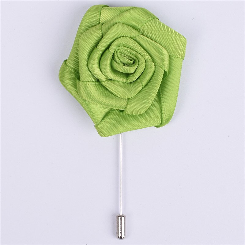 Diy privé-aanpassing bruidegom corsages corsages boutonniere bloemen bruiloft corsage pin broche  x1258-16: Grasgroen