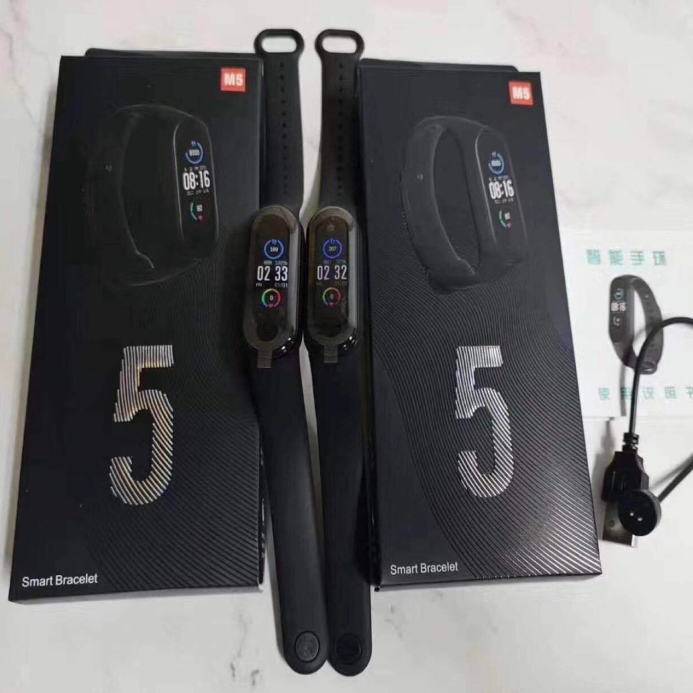 Reloj inteligente M5 para Xiaomi, pulsera resistente al agua IP67, con rastreador de presión arterial y Fitness