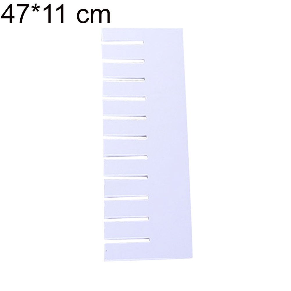 Multifunction Durable Drawer Separator Divider Clapboard Partition Plate Cabinet DIY Grid Storage Organizer: 47x11cm