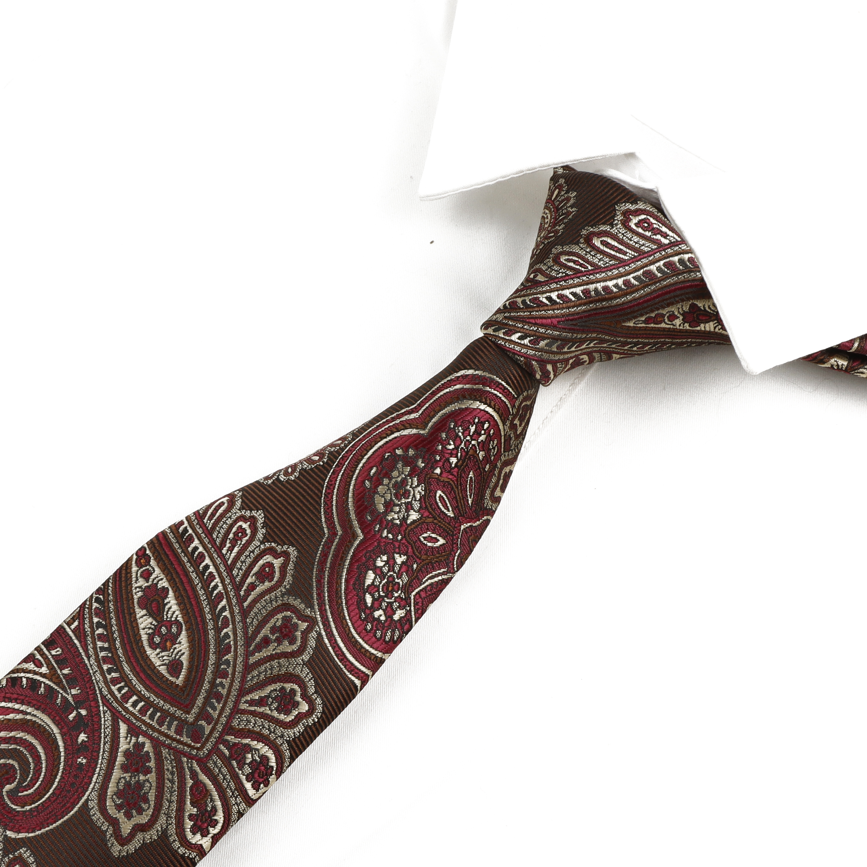 Paisley Mannen Stropdas Klassiek Rood Blauw Groen Luxe Jacquard Stropdas Bruiloft Dagelijkse Slijtage Bruidegom Shirt Pak Das