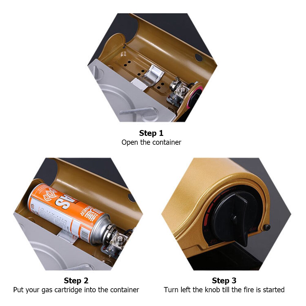 Poêles de Camping Ultra-minces gril à Cassette cuisinière à gaz Portable en plein air four Portable cuisson pique-nique four à gaz