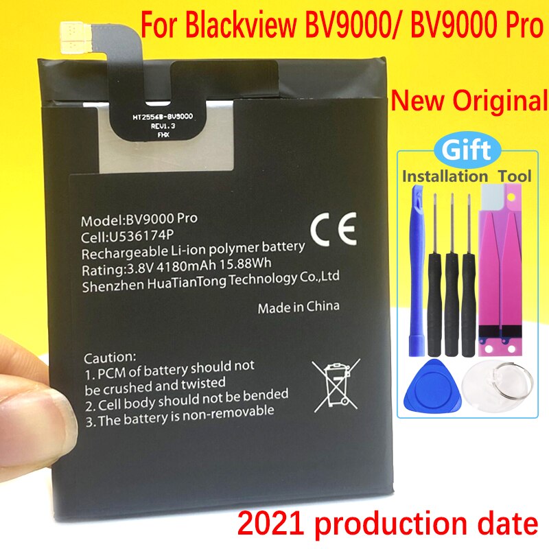 100%  originalakkus für das blackview  bv9000/ bv9000 pro  bv6000 bv6000s mobiltelefon (neueste produktionsversion): Bv9000b v9000 profis